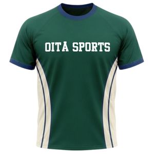 Unisex Deep Green White Sublimation Netball Shirt Polyester Lightweight <b>Athletic</b> Sports Wear Team Competition Apparel - Product Image 1