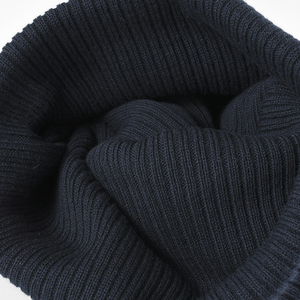 Bonnet unisexe côtelé crème 100 % acrylique tricoté à la machine couleur unie décontracté pour l'hiver pour adultes 56-58 cm - Product Image 6