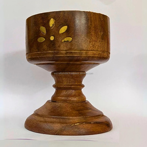 Quemador Bakhoor de madera Premium de fabricación india para fragancia natural y vida consciente disponible a un precio asequible - Product Image 1