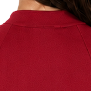 Chemise de base pour l'équitation pour femme, rouge cramoisi, à manches longues, pour l'entraînement équestre, avec fermeture éclair quart de tour, extensible, respirante, haut de performance - Product Image 4