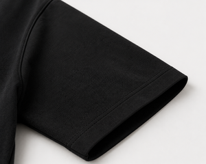 T-shirt surdimensionné noir personnalisé en coton épais 100% – Fabricant pakistanais, marque privée, streetwear, écologique, anti-plis - Product Image 5