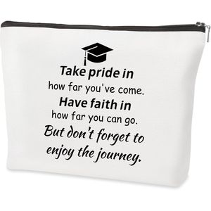 Graduation Gift Ideas Decorative Cosmetic Bags & <b>Cases</b> Perfect Stocking Stuffers for Her Graduate <b>Makeup</b> Bag - Product Image 1