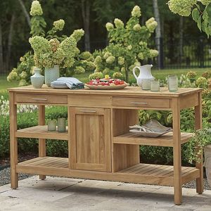 Buffet en teck fait main, fabriqué en Indonésie - Product Image 1