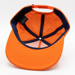 Premium Custom 5 Panel Pre Curved <b>Snapback</b> <b>Cap</b> Laser Cut Perforated Breathable Denim Streetwear Hat Unisex OEM ODM Low MOQ High - Product Image 4