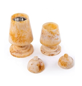 Premium Resin Mabkhar Set of 2 pcs with Lid – Arabic Incense Burner <b>Box</b> Home Decor Bakhoor Holder <b>Gift</b> for <b>Eid</b> - Product Image 2