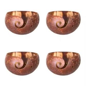 Bols en coquille de noix de coco naturelle faits à la main, écologiques, style bohème, pour service de fête, artisanat DHT, fournisseur Vietnam pour traiteurs et cantines - Product Image 1