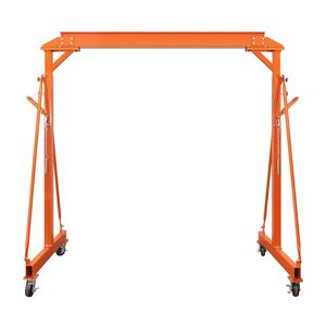 Gru a portale interamente in acciaio da 4400 libbre con altezza regolabile, blocco automatico, min. 95 pollici Altezza massima 142 pollici. Ruote Girevoli Bloccabili da 8 Tonnellate di Portata - Product Image 5