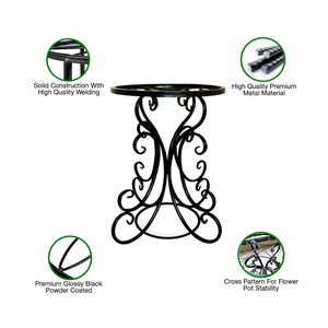 Mini support de plante en métal décoratif pour balcon, salon et bureau à bas prix, vente en gros - Product Image 4