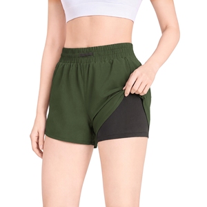 กางเกงกีฬา Breeza JP รุ่น Unisex 2 ชั้น ผ้าโพลีเอสเตอร์ ระบายอากาศได้ดี ยืดได้ 4 ทิศทาง น้ำหนักเบา มีเชือกผูกเอว เหมาะสำหรับออกกำลังกาย ฟิตเนส รับสกรีนโลโก้ - Product Image 4