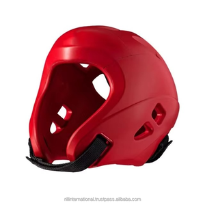 Vente en gros de protège-têtes de boxe et de kickboxing professionnels personnalisés, respirants, en matériau PU, avec cuir de vachette - Product Image 6