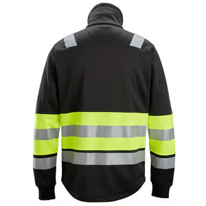 Unisex <b>High</b> <b>Visibility</b> Safety <b>Jacket</b>-Hi-Viz Reflective <b>Softshell</b> Workwear with Zip Pockets CE Certified Needle Detection - Product Image 5