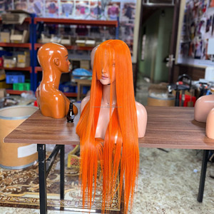 Long <b>Human</b> Hair <b>Wig</b> Smooth Straight Lace Front Vietnamese Raw Hair Full Head <b>Wigs</b> - Product Image 2