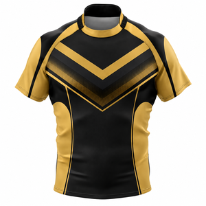 เสื้อรักบี้แบบกำหนดเองปี 2026 โลโก้ด้านหน้า สำหรับผู้ใหญ่ทุกเพศ บริการ OEM ผ้าตาข่าย แห้งเร็ว ระบายอากาศได้ดี ไซส์พลัส โพลีเอสเตอร์ 100% - Product Image 2