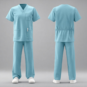 2026 Hot Sale Comfortable Polyester Spandex Hospital <b>Scrub</b> Sets for Men Women - Product Image 6