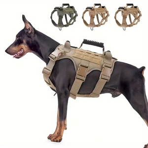 Heavy Duty No-Pull Dog Harness Adjustable Reflective Vest <b>Top</b> Grab Handle D-Ring Breathable Mesh Large Dogs Wholesale OEM - Product Image 3
