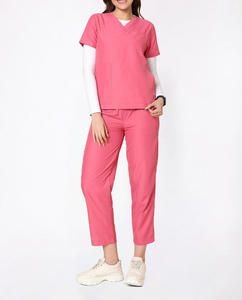 New Arrival Summer Hospital Uniform <b>Nursing</b> Suit Jumpsuit Breathable Medical Nurse Unisex Clothes Salon Uniform One Piece Scrub - Product Image 5