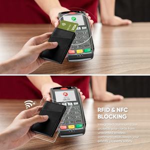 กระเป๋าสตางค์ TILONSTAR TVC324P แฟชั่นอะลูมิเนียมสำหรับนักธุรกิจชาย ดีไซน์บางเฉียบ ใส่บัตรได้เยอะ หนังแท้ พร้อมช่องใส่บัตรแบบป๊อปอัพ - Product Image 6