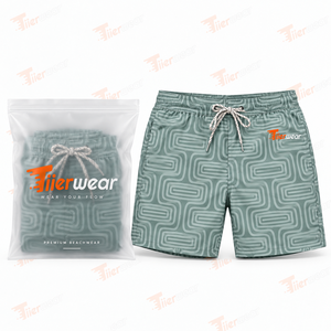 <b>Men's</b> Geometric <b>Pattern</b> Board <b>Shorts</b> Mid Waist Drawstring Quick Dry Swim Trunks Casual Beach Wear Breathable <b>Men</b> Beach <b>Shorts</b> - Product Image 6