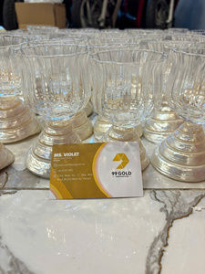 Verre à vin en coquille de nacre naturelle dorée, style vintage, pour décoration de table, vente en gros, fournisseur Vietnamien - Product Image 6