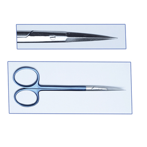 Tijeras de Disección Delicadas Tebbetts, Curvas, Dentadas, Supercut, Manuales, de Acero Inoxidable, Quirúrgicas, con Certificación CE, JI-9060B - Product Image 6