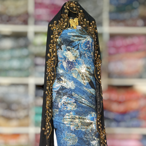 Introducing Our Latest Arrival Somalian Fransawi Beaded Dirac With Golden Glitter and Beautiful Design With Stones for Events - Product Image 5