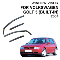Accessoires automobiles fournis par l'usine pour Volkswagen Golf 5 MK5 2004 : Déflecteurs de vitres encastrés, visières de fenêtre, déflecteurs de vitres de voiture
