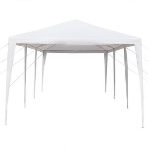 Tenda per Feste di Matrimonio 9m X 3m in PE Non Tessuto, Struttura in Ferro Verniciato, per Esterni, Bianca - Product Image 2