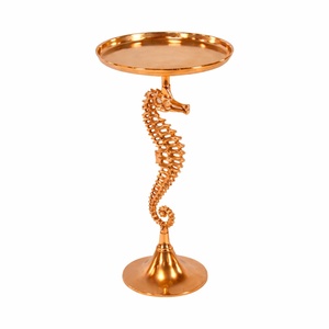 White Seahorse Metal Side <b>Table</b> Decorative Drink <b>Table</b> Minimal Accent <b>Table</b> Premium Living Room Furniture Modern Sculptural best - Product Image 6