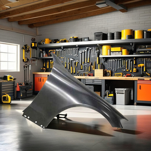 บังโคลนหน้าขวาของแท้ใหม่สำหรับ Mercedes-Benz C-Class W205 ปี 2014-2021 อะไหล่ทดแทน อลูมิเนียมสีดำ หมายเลขอะไหล่ 2058800118 - Product Image 1