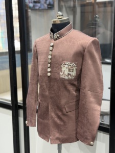 Luxury Designer Men's Traditional Summer Ethnic Wedding Sherwani <b>Jacket</b> Embroidered Groom Wear OEM ODM Factory Price Moisture - Product Image 2
