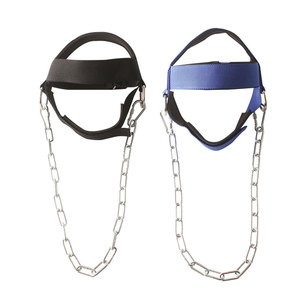 Arnés de Cuello de Nailon Azul con Cadena de Metal Ajustable para Entrenamiento de Boxeo, Equipo de Protección - Product Image 4