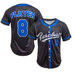 Colorful Baseball Jersey Uniform Youth Sports Red Color With Stripes <b>Button</b> Closure <b>Half</b> Sleeve Soft and Durable <b>Shirt</b> - Product Image 3