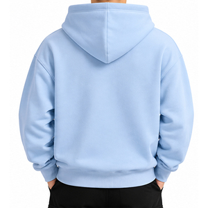 OEM ODM Custom Applique Print Pocket Sporty Hoodie Factory Premium Pullover Hoodies Wholesale Cotton Fleece Sweatshirts Private - Product Image 3
