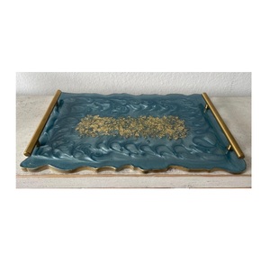 New Product <b>Epoxy</b> Resin Serving Tray for Hotel Restaurant Coffee Tea <b>Table</b> Top Serving Tray Home And Garden <b>Table</b> Storage Tray - Product Image 4