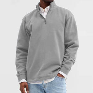 Sudadera con cierre de cremallera al por mayor, estilo casual para transición de estaciones, con tejido de sudadera de peso medio - Product Image 2
