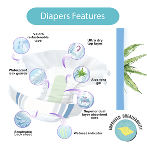 Absorba Nateen Soft (Couches pour adultes - 10 pièces par paquet) Grande taille - Product Image 3