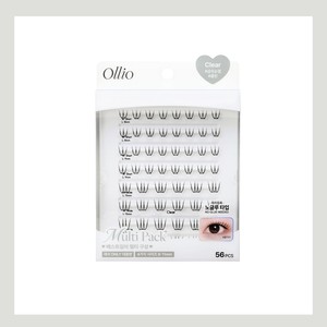 Extensions de cils UV Ollio sans colle, multi-pack transparent, fabriqué en Corée, extensions de cils en bande. - Product Image 1