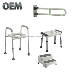 Barra de Apoyo Plegable Luminosa OEM/ODM de Taiwán, Pasamanos de Seguridad con Guía Nocturna Negra para Ancianos, Ayuda para la Vida Diaria en el Baño - Product Image 1