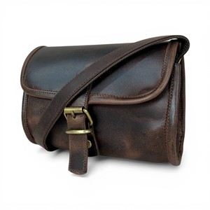 Sac bandoulière en cuir véritable pour femme, création d'artiste, petit sac à bandoulière vintage, sac de voyage compact, sangle réglable - Product Image 1