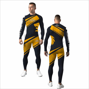 Outdoor Use New Design <b>Men</b> Rash Guard Sets Fitness Wear <b>Men</b> Rash Guard Sets Hot Sale <b>Men</b> Rash Guard Sets - Product Image 4
