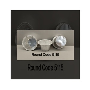 Contenedor Redondo de Papel Aluminio de 130 ml, Duradero y de Calidad, para Horno, Congelador y Almacenamiento, Disponible a Precio de Mayoreo - Product Image 1
