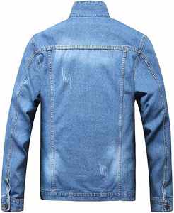 New Outerwear with Cowboy Style Autumn Fashion <b>Denim</b> <b>Jacket</b> Plain <b>Mens</b> <b>Denim</b> <b>Jacket</b> <b>Denim</b> Shell Regular <b>Denim</b> Clothing - Product Image 2