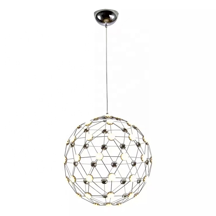 Современная простая светодиодная люстра с искровым шаром, креативная люстра с фейерверком
