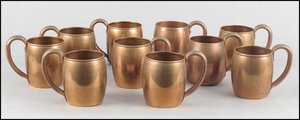 Copper beverage mug set ivy retreat cups reusable premium cocktail serving durable collection mugs - Product Image 3