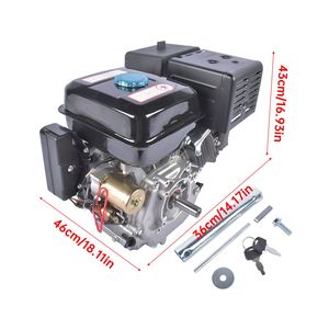 Motore a Benzina 13HP 389cc 4 Tempi con Avviamento Elettrico per Go-Kart, Generatore a Benzina OHV Multiuso con Albero Orizzontale - Product Image 6