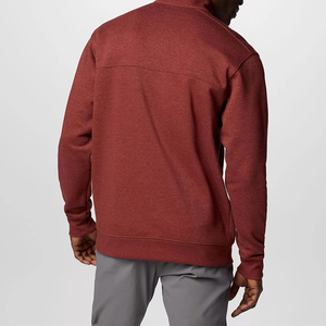 High Quality Custom Logo 1/4 Quarter Zip up Sweatshirt 350 Gsm 100% Cotton Half Zip Hoodie for Men Half Zip Sweatshirt - Product Image 2