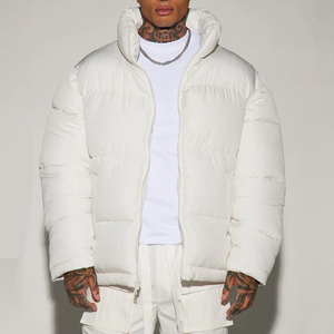 Blouson matelassé unisexe de haute qualité, style décontracté, brillant, col montant, à capuche, vente en gros, blousons gonflés personnalisés, toutes tailles - Product Image 1