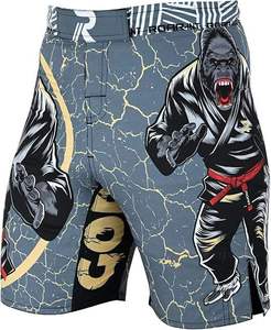 Tenue d'arts martiaux sur mesure, combinaison de rashguard MMA de haute qualité, unisexe, short de rashguard BJJ pour fitness/grappling, 100% polyester - Product Image 2