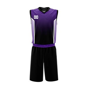 Maillot de basketball en polyester confortable, nouveau style, personnalisé, ensemble uniforme classique, respirant, nom de l'équipe, grande taille, anti-UV - Product Image 1