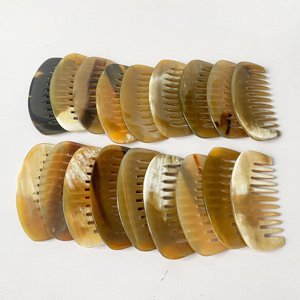 Lowest price handcrafted horn <b>comb</b> set <b>hot</b> selling fine-toothed hair detangling <b>combs</b> wholesale - Product Image 5